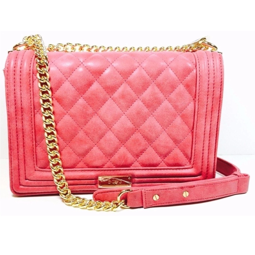 NWT $168 BCBG Paris Cardinal Quilted Shoulder Bag